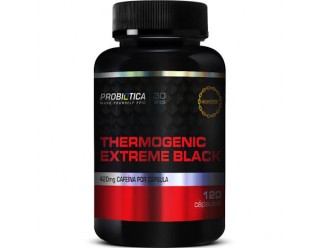 Thermogenic Extreme Black - 120 Cáps - Probiótica - New Fórmula